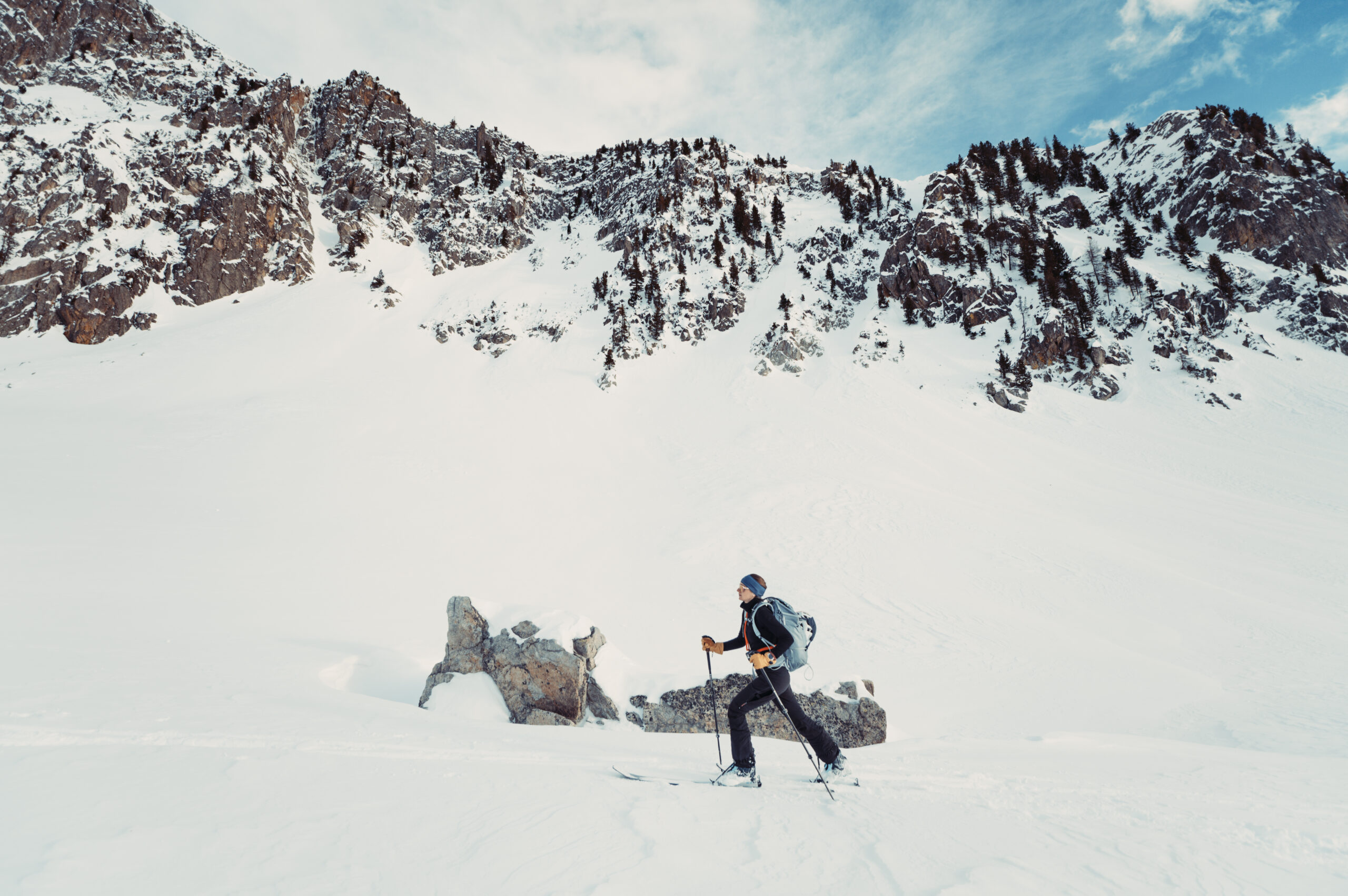 montée col lac de terre rouge